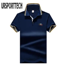 Мужская рубашка поло размера плюс M-8XL,, летняя мужская рубашка поло с коротким рукавом и вышивкой лошади, Высококачественная брендовая Повседневная приталенная Мужская рубашка поло