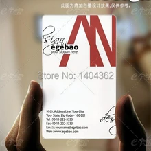 Визитная карточка по индицидуальному заказу печать пластиковые прозрачные/белые чернила ПВХ визитная карточка односторонний принт 500 шт./партия № 2027