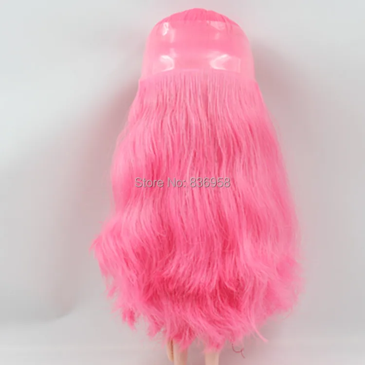 Обнаженная кукла для серии № 2369 розовые волосы длинные волосы