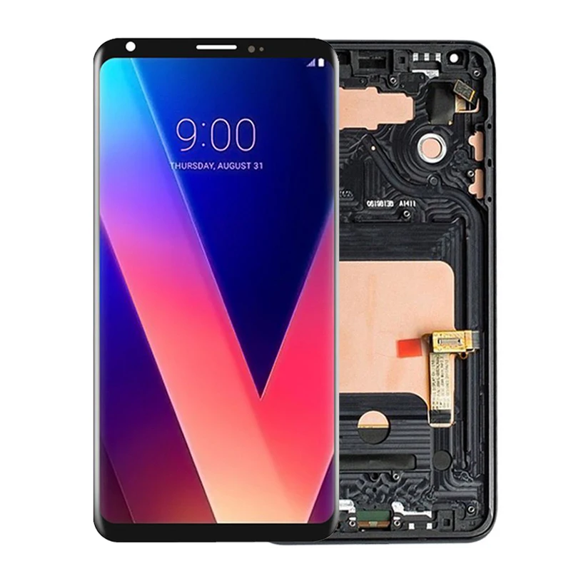 

Full LCD For LG V30 LCD Display Touch Screen Digitizer For LG V30 LCD Replacement Parts With Frame Free Shipping