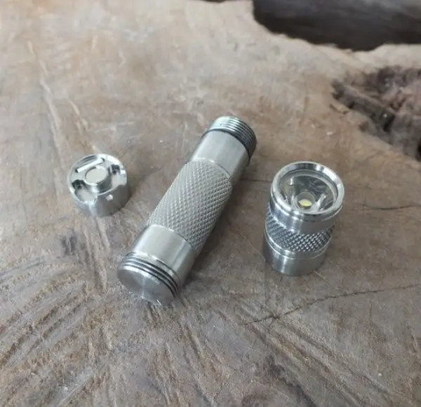  DQG Ti V3 100 Lumens 2 modes flashlight XP-G2 R5 Torch LED camping Flashlight for AAA/10440 battery - 32827350537