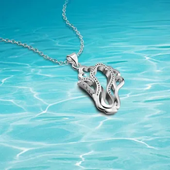 

Fashion women 925 sterling silver Cabbage pendant necklace,girl's fashion Cabbage necklace,chain necklace for women