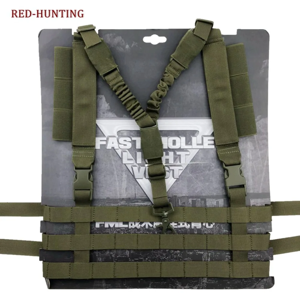 

Military Airsoft Combat MOLLE System Low Profile Chest Rig Easy-carrying