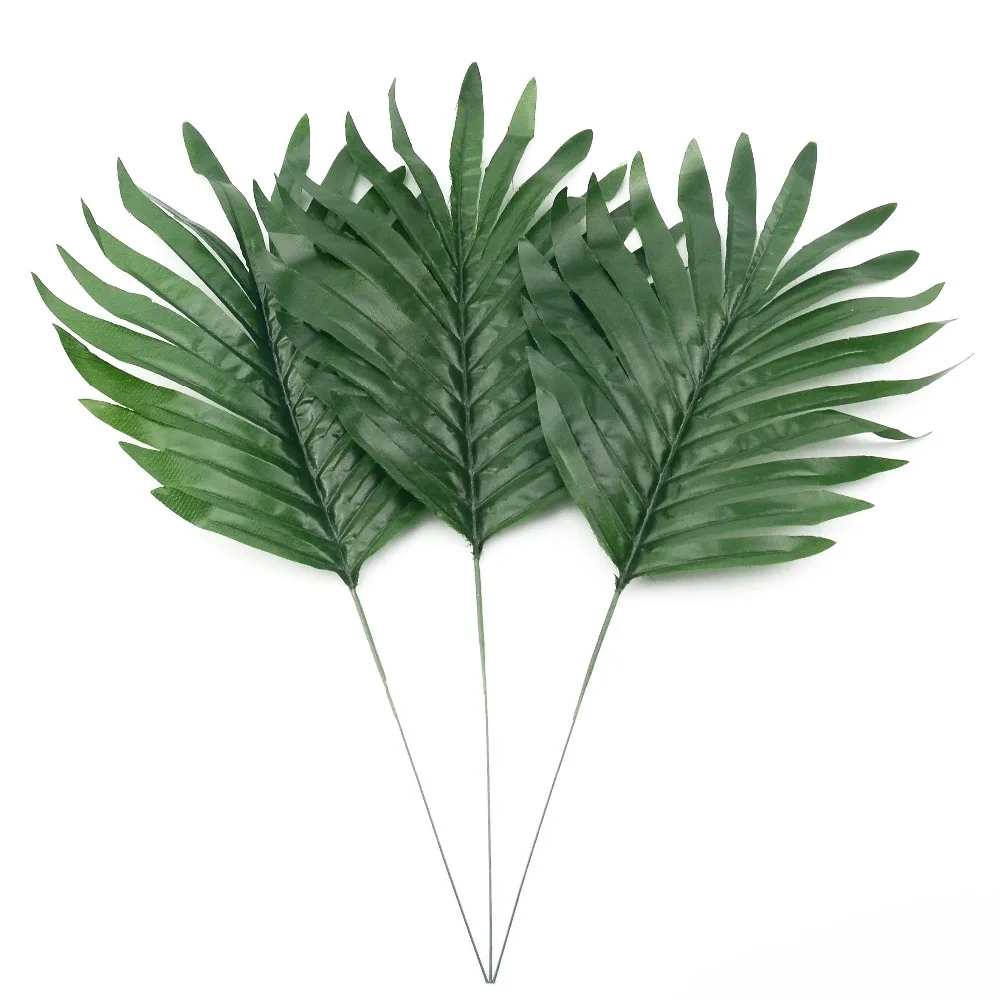 Artificial Palm Monstera Tropical Leaves Green Plants Silk Crafts Gifts