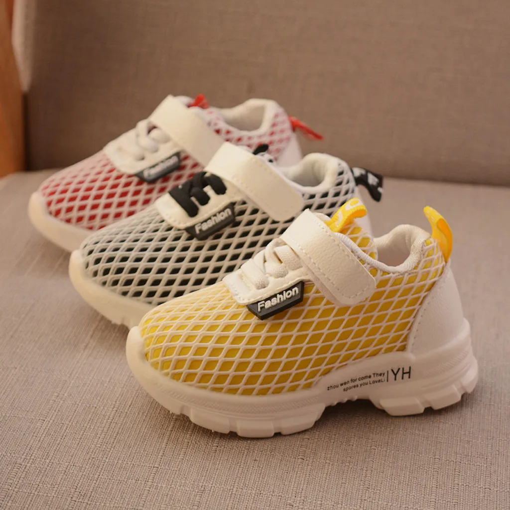 

Spring Autumn New Children Shoes Fashion Kids Soft Bottom Sport Shoes Sneakers For Girl Toddler Baby Mesh Breathable Shoes