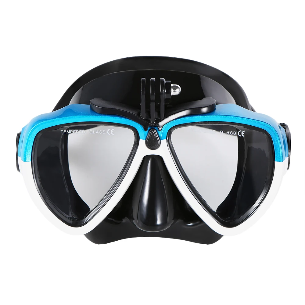 Lixada красочная маска для подводного плавания Snorkel SetAnti-fog плавательные очки для подводного плавания с легким дыханием сухая трубка маска для сноркелинга - Цвет: Snorkel goggles