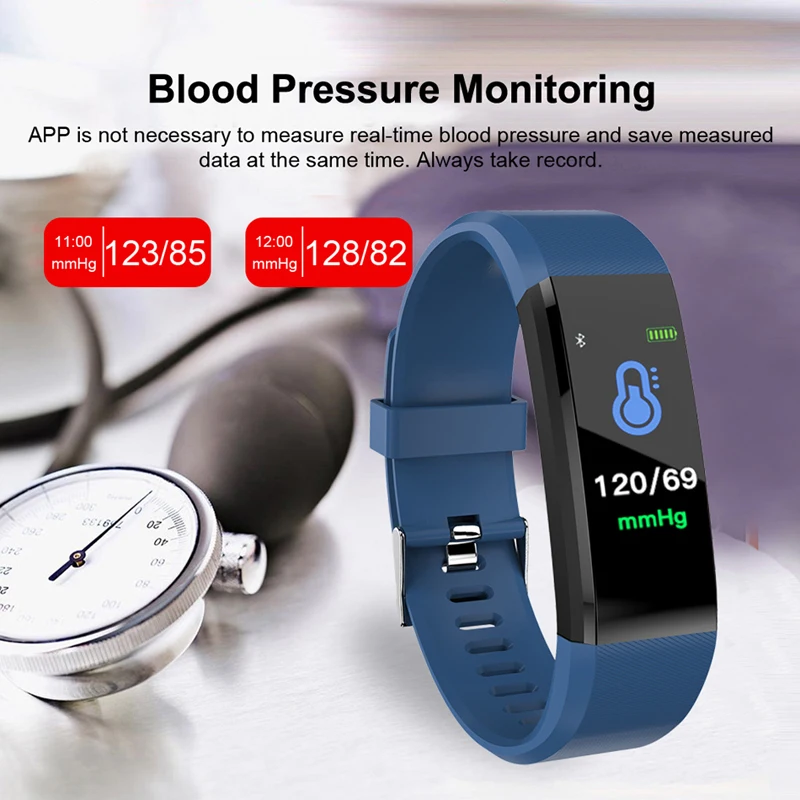 BANGWEI New waterproof Smart Watch Fitness Heart Rate Blood Pressure Pedometer Smart Watch Men Sport Watch For IOS Android+Box