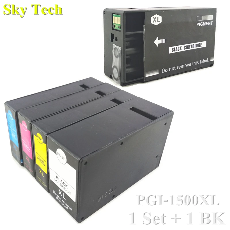 

1 Set+1 BK . Compatible Ink Cartridge For PGI1500XL PGI-1500XL , Suit For Canon MAXIFY MB2050 MB2350 etc