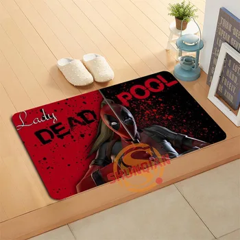 

Custom Deadpool Doormat Bath Mats Foot Pad Home Decor Bathroom Mats Door Mat Floor Mat A320#125