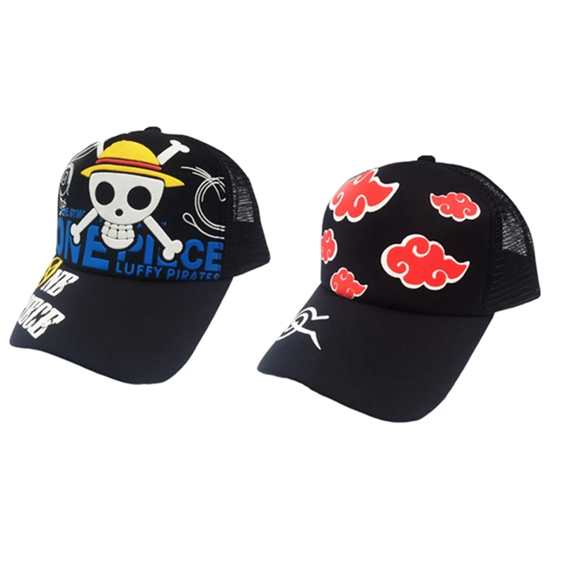 

Anime Hats One Piece Titan Naruto Tokyo Ghoul Baseball Cap Sun Hat Cosplay Peak Caps