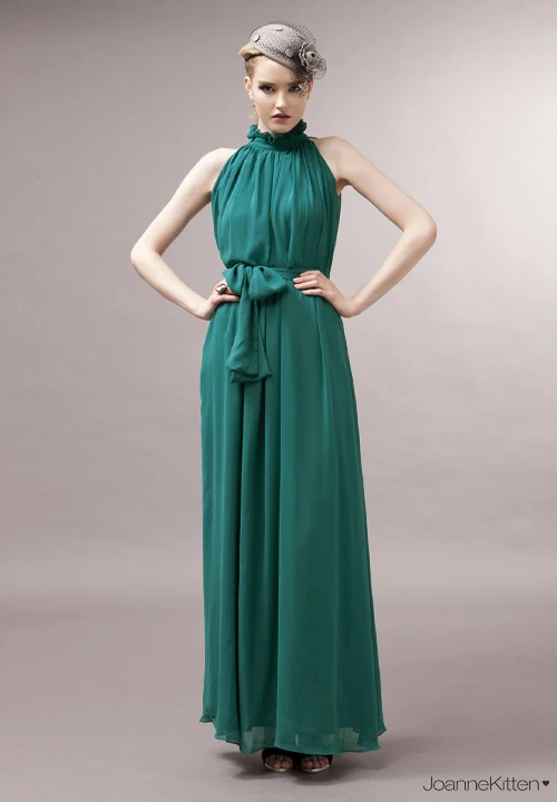 Девять цветов богемные свободные большие размеры модные длинные платья Холтер платье с воротником шифоновое