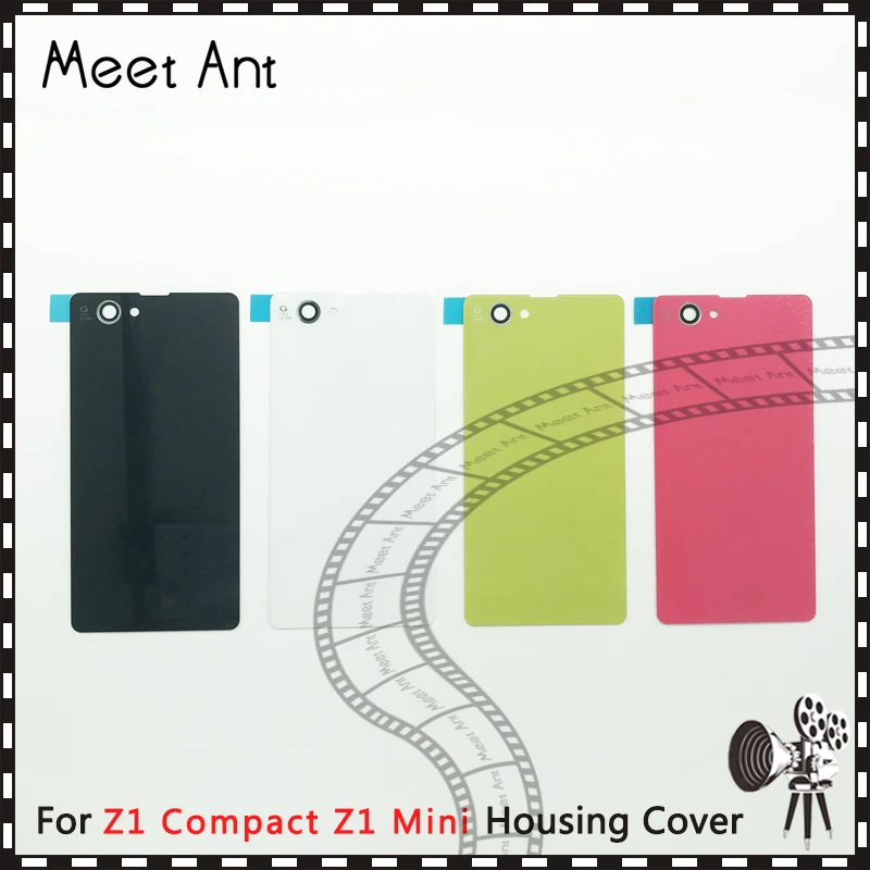 

100pcs/lot high quality For Sony Xperia Z1 Compact Z1 Mini D5503 M51w Back Housing Battery Cover Door Rear Cover