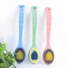 Щетка для ванны, удобная, нескользящая, отшелушивающая, мягкая, длинная ручка, для душа, сзади, скруббер, щетка для тела, щетка для душа для мужчин и женщин