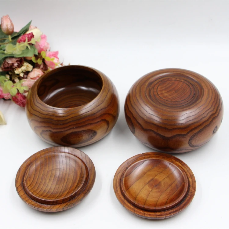 

Go game wooden bowls yunzi bamboo cans chess box
