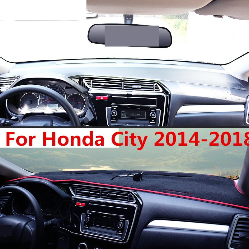 Для Honda City 2014-2018 крышка приборной панели коврик солнцезащитный Коврик доски