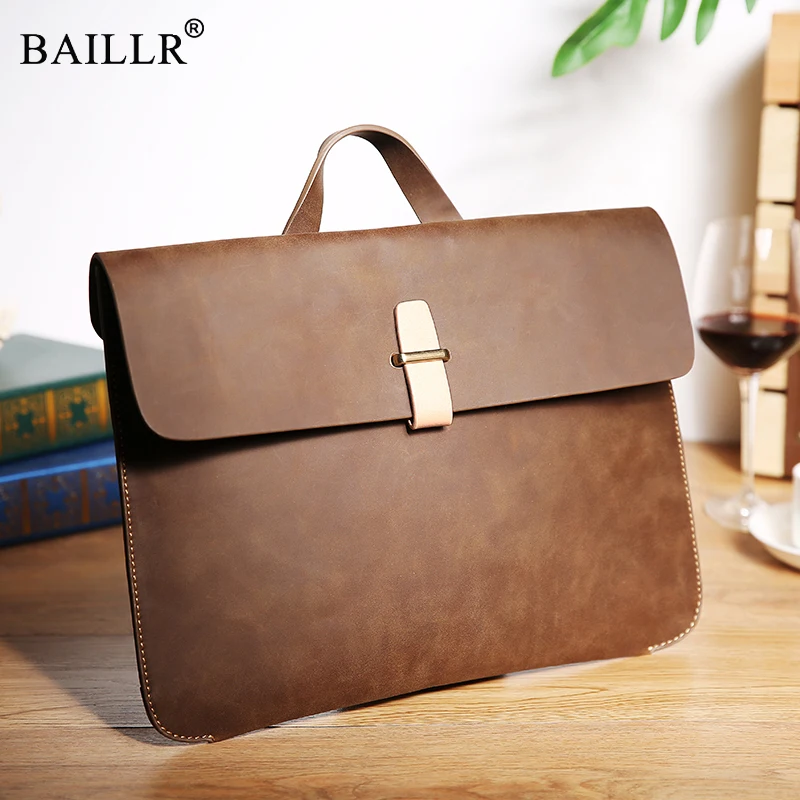 

2019 New Fashion Vintage Crazy Horse PU Leather Men Bag Men's Men Messenger Bags Shoulder Crossbody Bags Man Handbags Briefcase