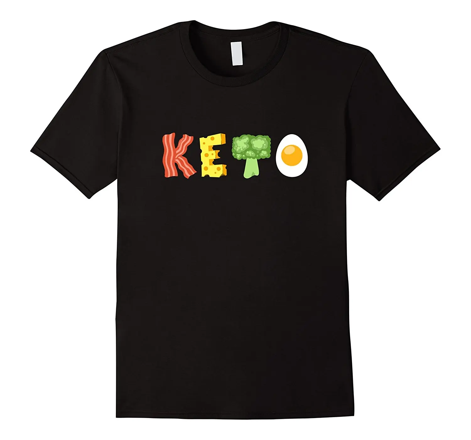Keto Low-Carb Diet T-Shirt 100% Cotton Printed T Shirt Top Tee T-Shirt Novelty Cool Tops Men'S Short Sleeve Tee Tops t-shirt