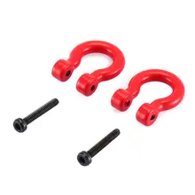 2 шт. T-power красный буксировочный прицеп для крюка бампера d-кольцо для 1:10 RC Гусеничный Traxxas TRX4 осевой SCX10 90046 D90 D110 TF2