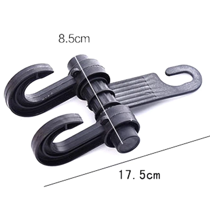 New Arrival Black Universal Car Truck Suv Seat Back Hanger Organizer Hook Headrest Holder Backrest Hook For Automobile