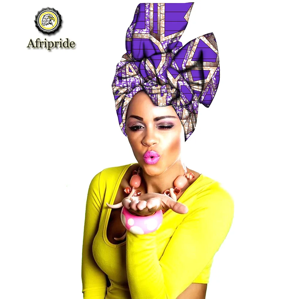 

2019 African New fashion Ankara Headwrap Women African Traditional Headtie Scarf Turban 100% Cotton Wax AFRIPRIDE sexy S002