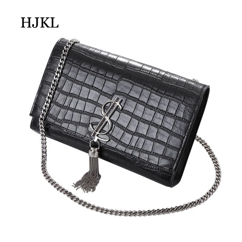 

Female chain bag high quality crossbody bag genuine leather popular handbags luxury messenger bags