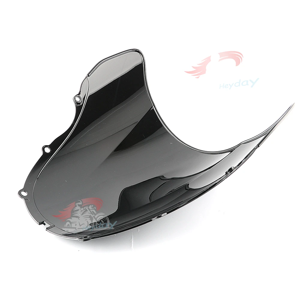 Черный дым двойной пузырь ветровое стекло для HONDA CBR600 F4 1999-2000