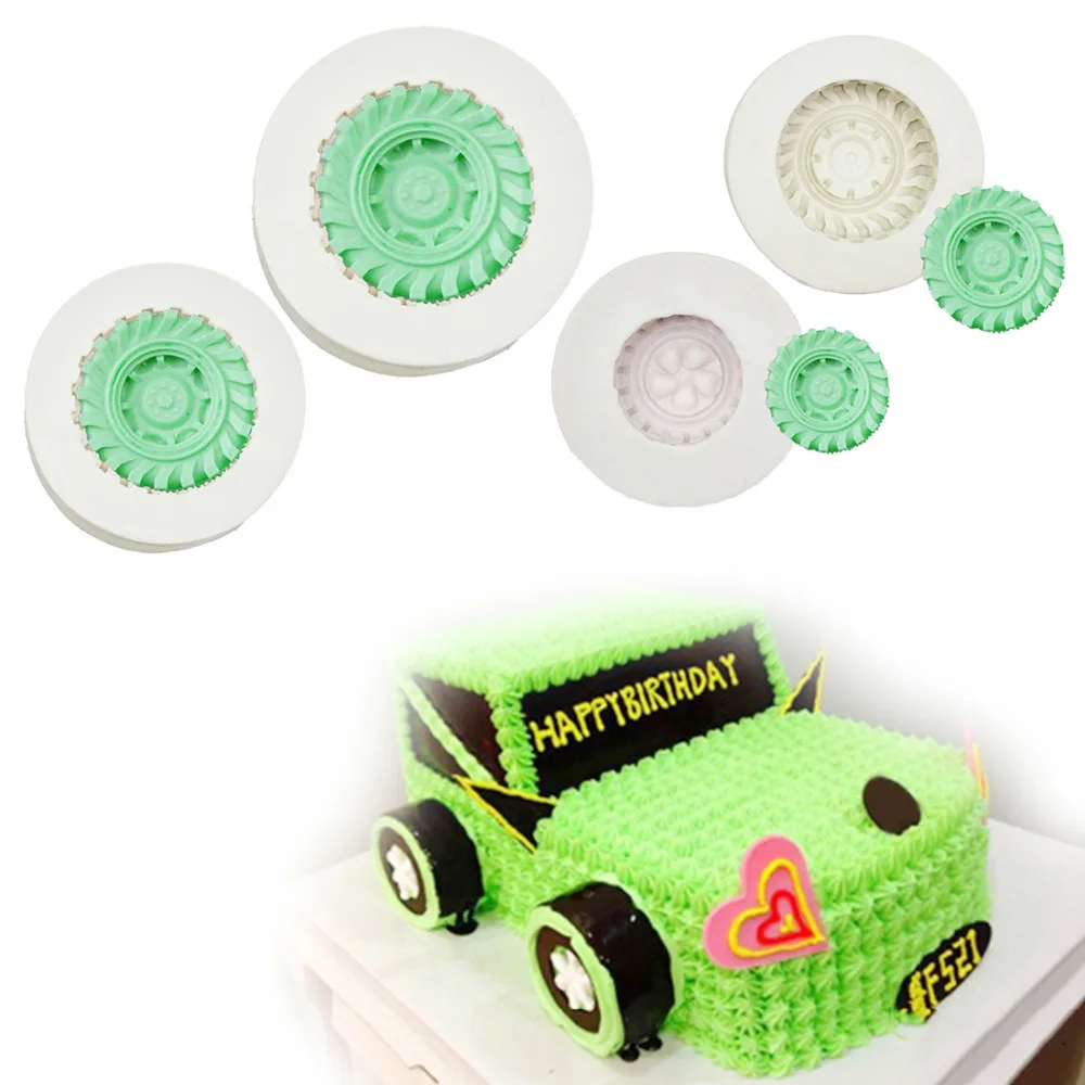 Cake Pan Tires Wheel Shape Silicone Soap Mold 1PC Fondant Cake Decorating Tools Kitchen Chocolate DIY Molds Baking Forms Cake Pan Tires Wheel Shape Silicone Soap Mold 1PC Fondant Cake Decorating Tools Kitchen Chocolate DIY Molds Baking Forms
