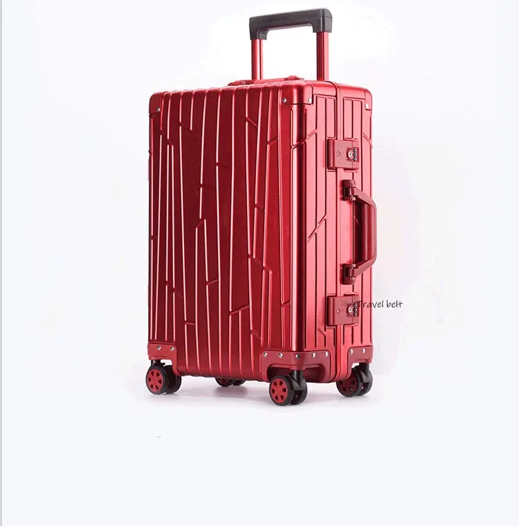 Большой объем Алюминий-магниевого Rolling Чемодан Spinner бренд Для мужчин сумки для деловых поездок стильный чемодан колеса