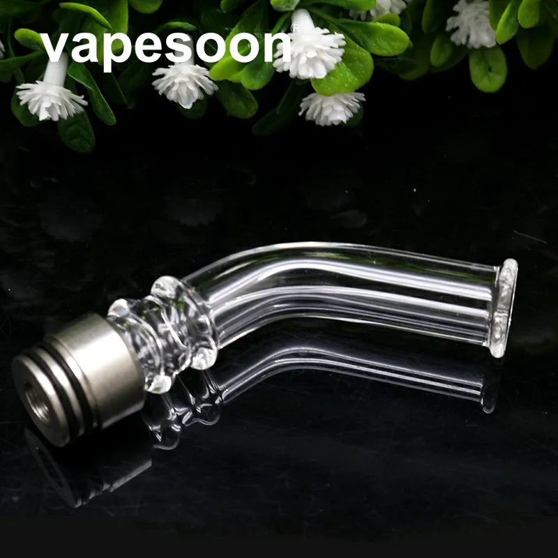 VapeSoon, 120 шт./лот, длинные 810 капельные наконечники, стеклянные трубы, мундштук, прозрачные гнущиеся капельные наконечники для TFV8/TFV8 Big Baby/TFV12 Атомайзер