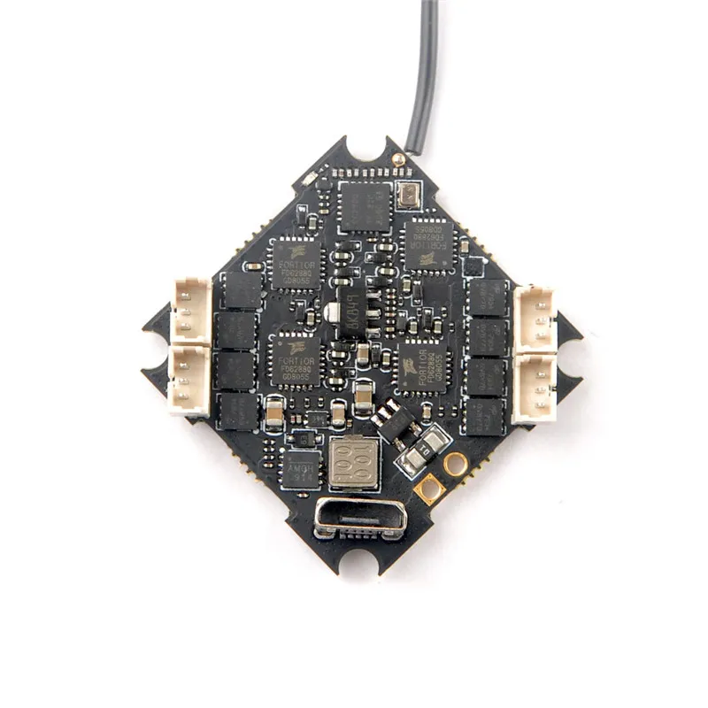 Controlador de Vôo Compatível para Cinecan Eachine Crazybee 10a 2-brushless Esc Receptor 4 4s k Corrida Drone Parte Spart f4 Pro V3.0 4 Eachine Crazybee F4 PRO Controlador de Vôo