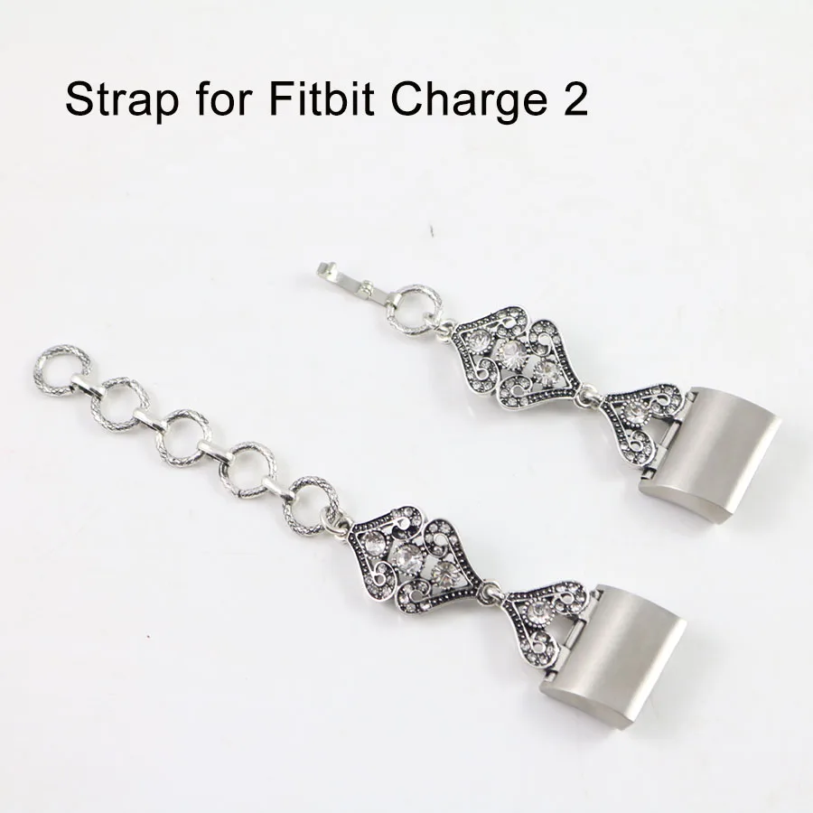 LAOKE Replacement Strap For Fitbit Charge 2 Heart Rate Smart Wristband Vintage Metal Watch Bands for Fibit charge Band | Электроника