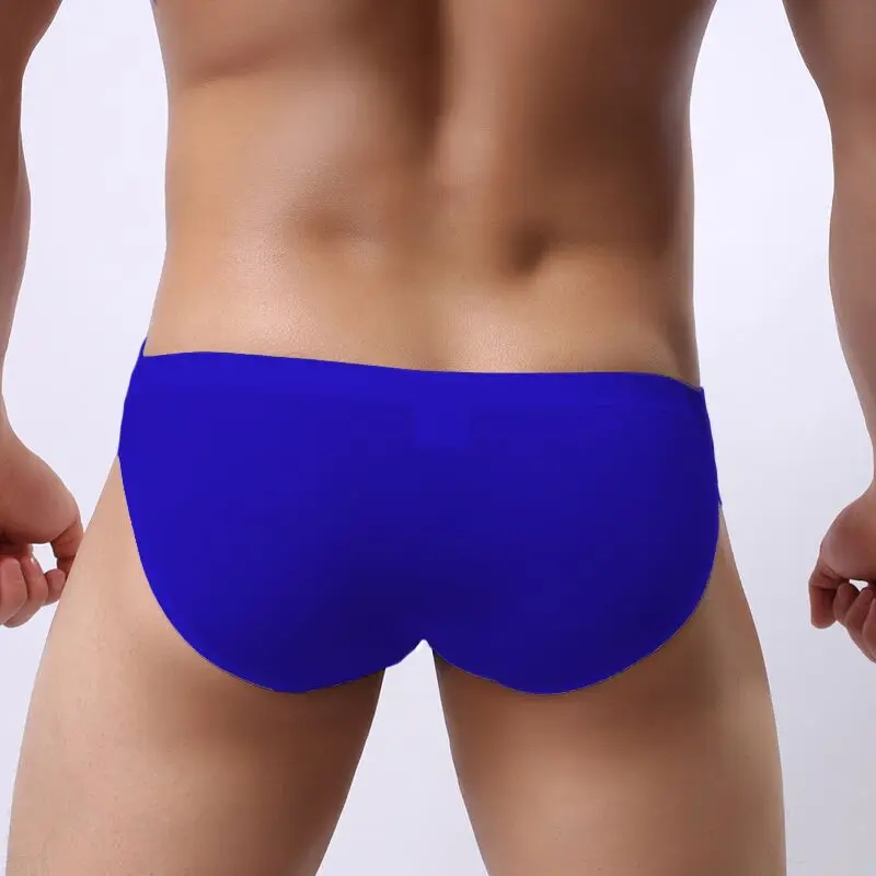 

Men's underwear head U convex pocket ultra-thin transparent ice silk men's briefs fork low waist small three pants sexy shorts