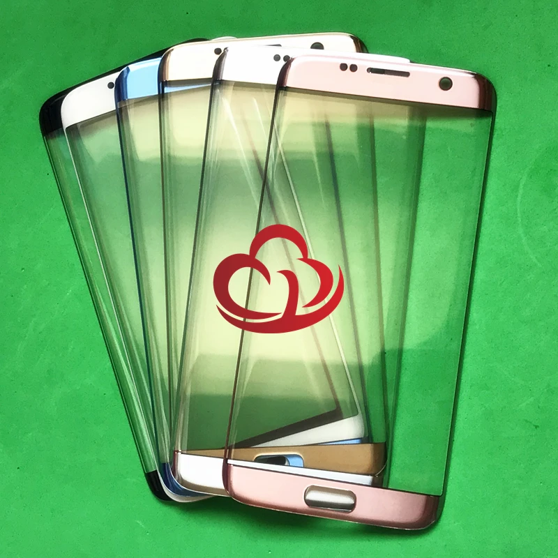 Замена ЖК переднего сенсорного экрана Стекло Внешний объектив для samsung Galaxy S7 edge