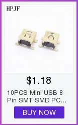 10 шт./лот Mini USB 5pin гнездовой разъем 4 ноги 90 градусов контактный для хвоста зарядки мобильного телефона