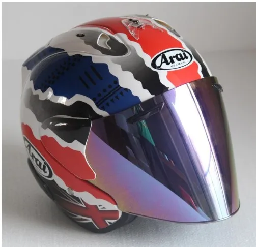 Топ горячий шлем Arai мотоциклетный шлем половина шлем с открытым лицом шлем-каска для мотокросса Размер: S M L XL XXL, Capacete - Цвет: S