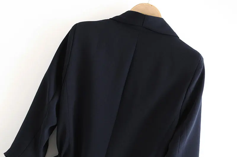 Женский пиджак с отворотом, черный профессиональный пиджак, осенняя Повседневная Женская куртка, пальто Harajuku, Простой Благородный