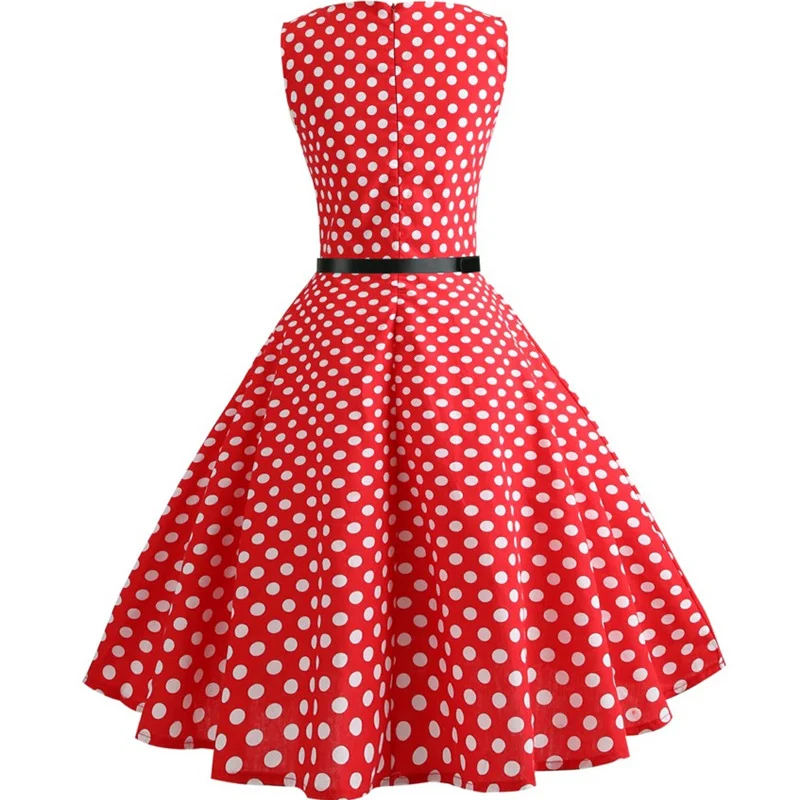 Kostlich-2018-Casual-O-Neck-Dot-Print-Dresses-With-Sashes-Summer-Hepburn-Vintage-Dress-Women-Big-Swing-Dress-Plus-Size--(4)