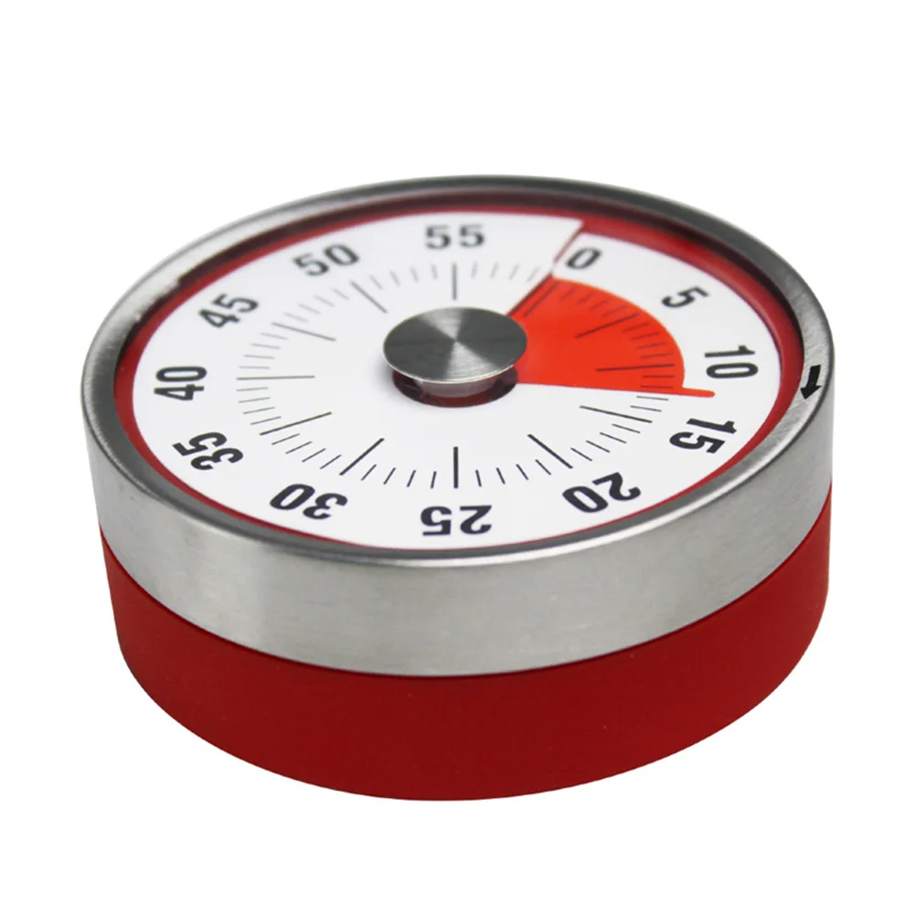 

Newly Kitchen Timer Magnetic Mechanical Cooking Alarm Counter Clock Steel Manual Countdown Baking Reminder XSD88