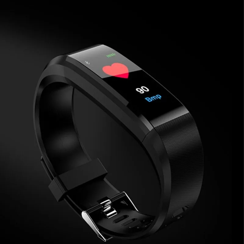 

Smartch ID115 Plus Smart Bracelet BT4.0 Heart Rate Monitor Pulse Sports Fitness Tracker for Android iOS