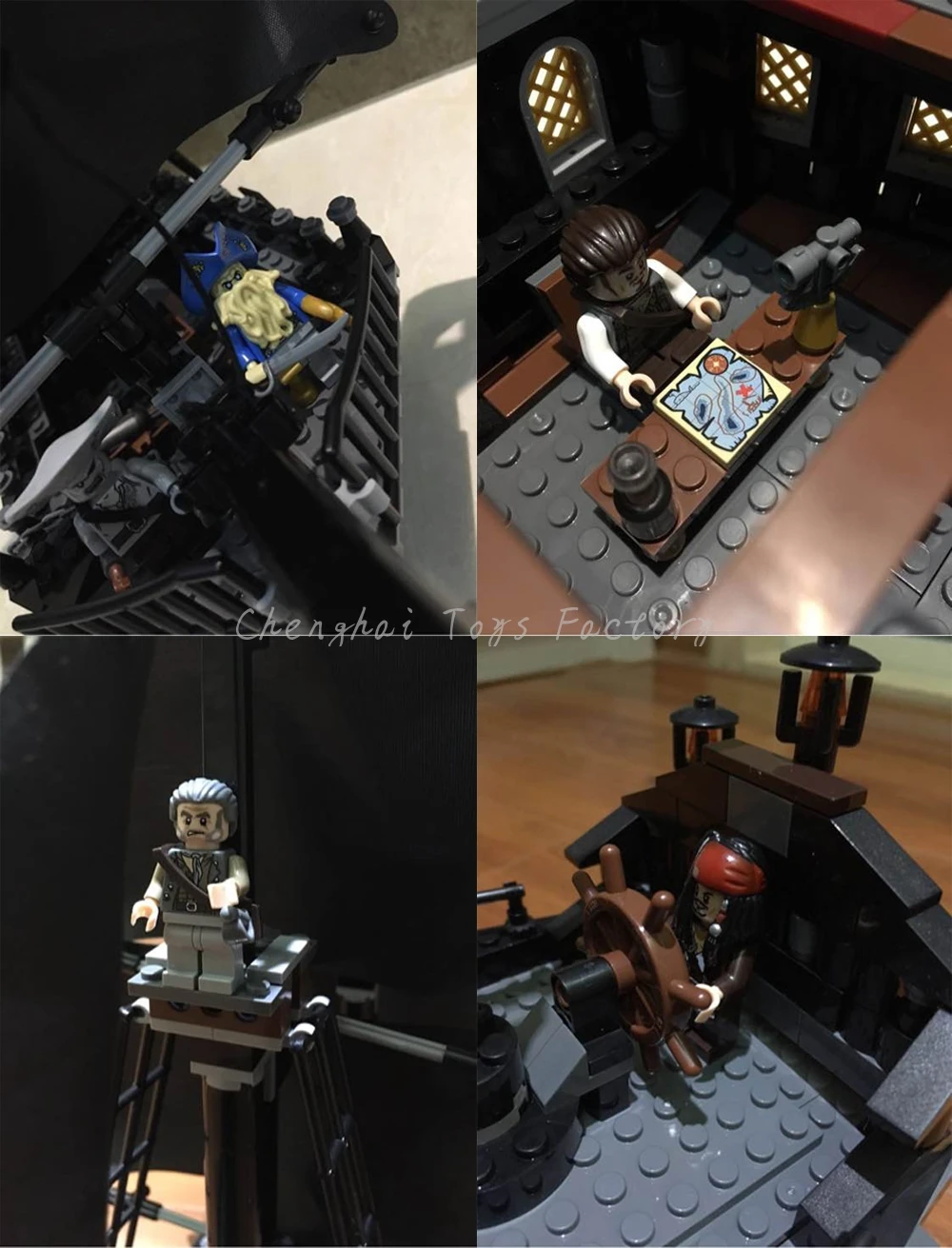 Пираты Карибского моря 804 шт черный жемчуг корабль модель игрушки Legoed 16006 подарок