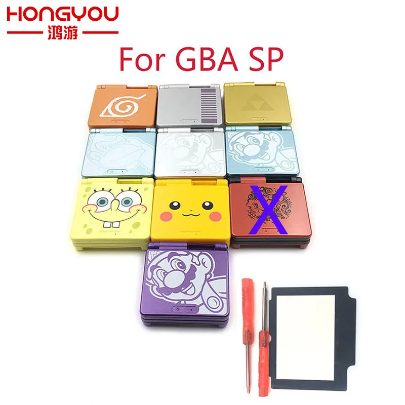 Cartoon Limited Edition Full Housing Shell replacement for Nintendo Gameboy Advance SP for GBA SP Game Console Cover Case