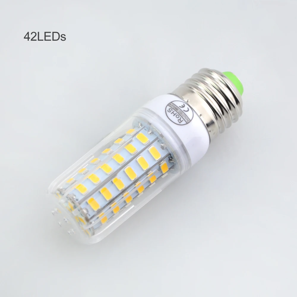 E27 светодиодная лампа SMD 5730 Lamparas Светодиодная 24 30 42 64 80 89LED лампада Bombillas Лампа 220V 230V