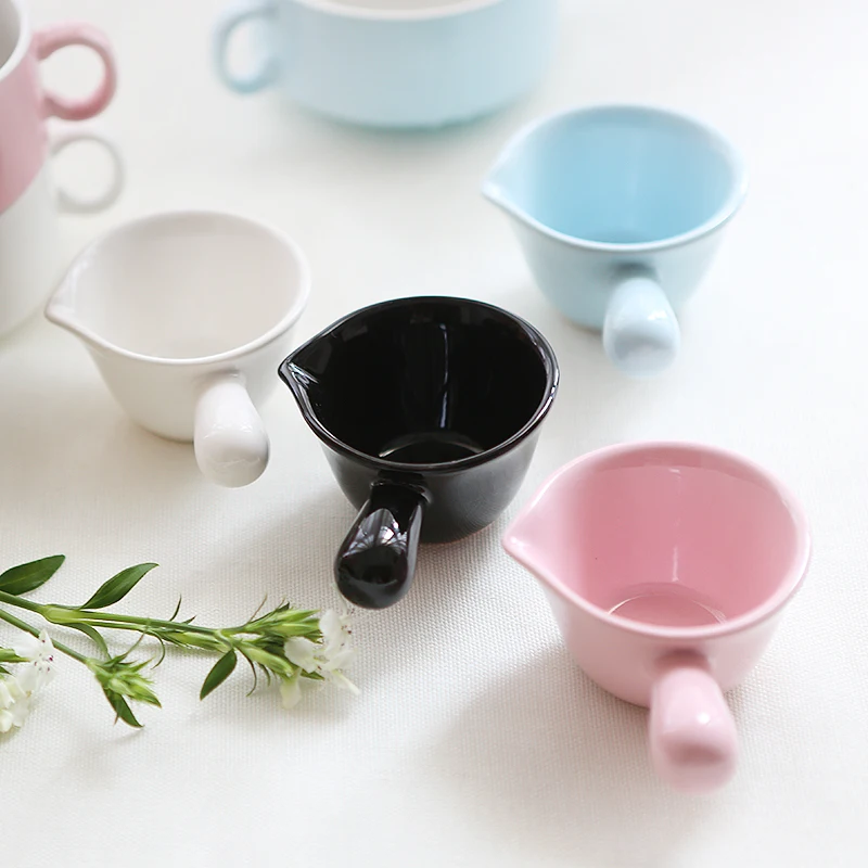 

China Milk Jug 85ml British Pastoral Porcelain Creamer Europe Ceramic Tea Coffee Pitcher Espresso Cup lo1128415