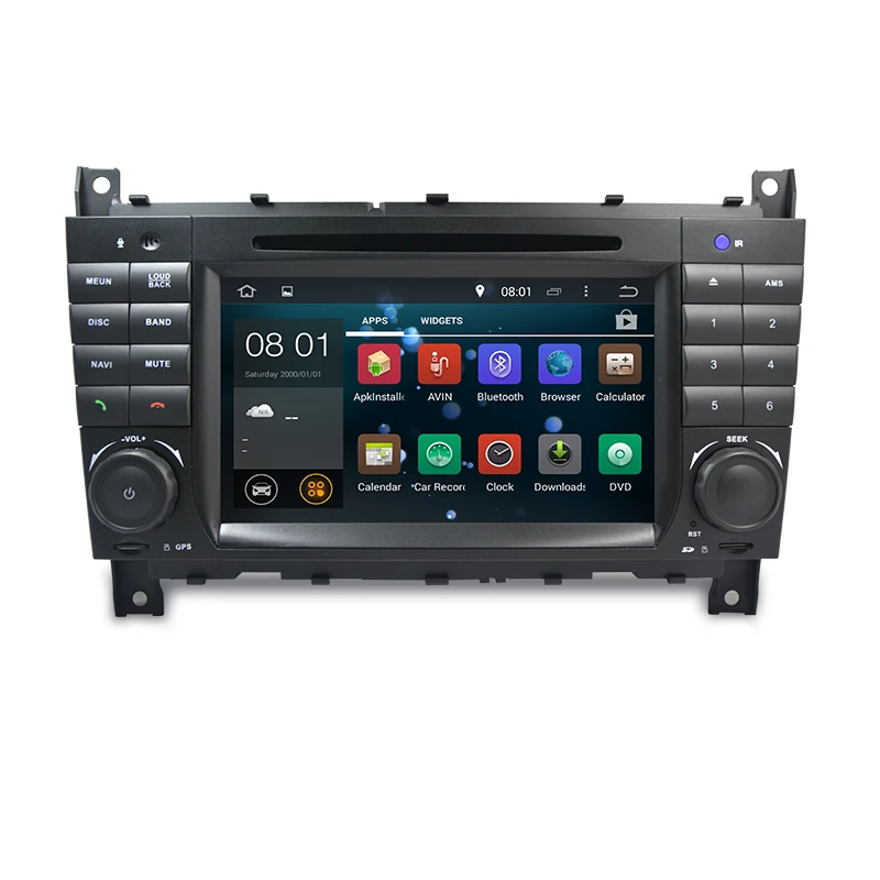 Flash Deal 7"HD 1024x600 Quad core Car DVD Android 7.1 for Mercedes/Benz C Class W203 c200 C230 C240 C320 C350 CLK W209 GPS Radio WiFi 3G 16