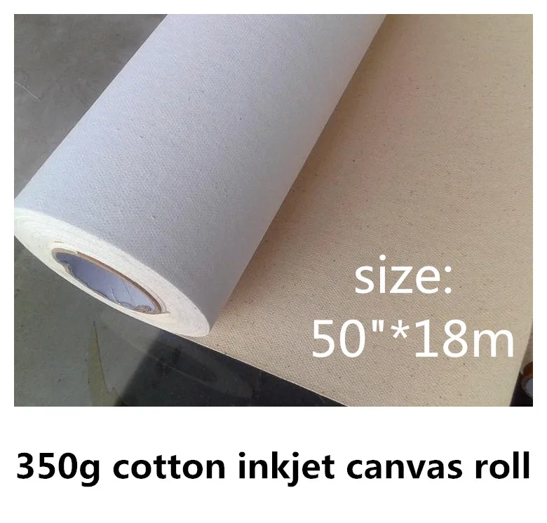 High Quality Wide Format Digital Inkjet Canvas Roll 24/" x 30m Acrylic//Oil Paint