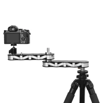 

Portable Camera Video Slider Rail Track Arm with Panning Linear Motion 4x Distance for DSLR GoPro Action Cameras Smartphone