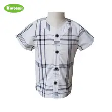 Г. Высокое качество летние белые хлопковые рубашки с короткими рукавами для мальчиков с черной клетчатой юбкой официальные модные рубашки для мальчиков
