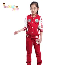 New Brand Children Clothing Set Kids Tracksuit Sports Suit Casual zipper Jacket And Pants Jogging Hot Hale vetement fille