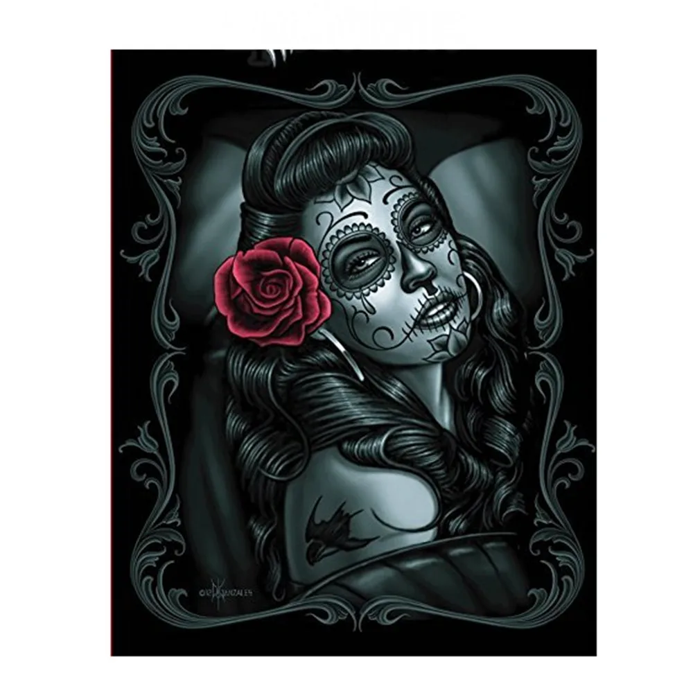 DGA Day of the Dead Signature Collection супер мягкое плюшевое одеяло размера королевы | Дом и сад