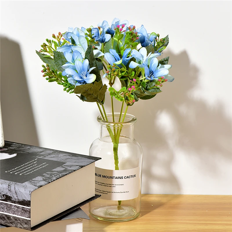 

Silk Lily Painting Artificial Flowers For Home Wedding Christmas Vase Decoration Accessories Fake Narcissus